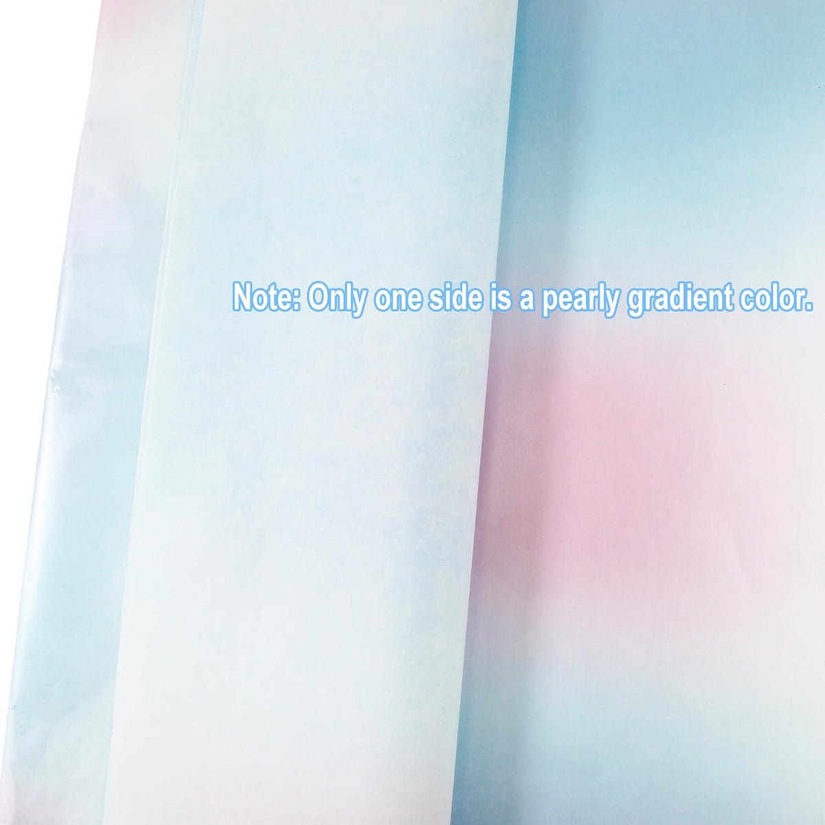 20 Sheets Pink Blue Gradient Gift Wrapping Paper for DIY, 20x27.5in