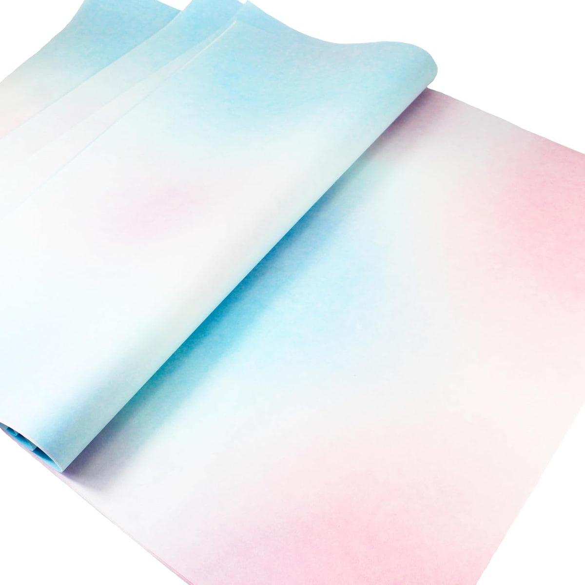 20 Sheets Pink Blue Gradient Gift Wrapping Paper for DIY, 20x27.5in