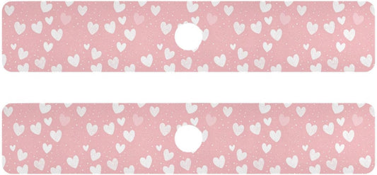 Light Pink Heart Valentines Day Faucet Drying mat Silicone Kitchen Faucet Mat Sink Splash Guard Drip Catcher Dish Soap Sponge Holder for Guard Bathroom Farmhouse M