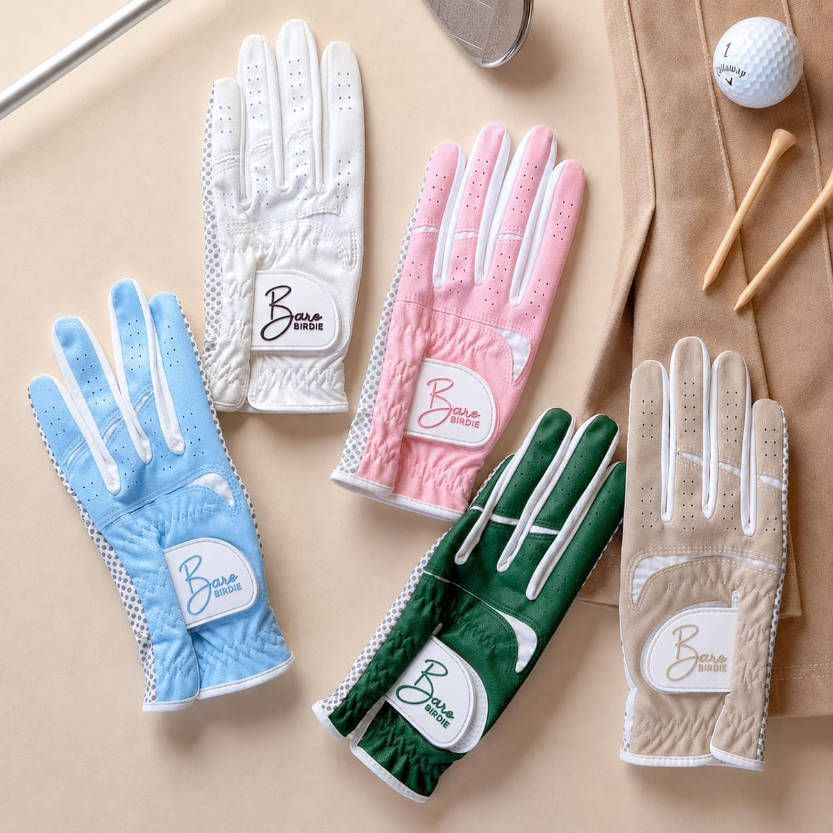 Left Hand Golf Gloves Women 2 Pack Girl Ladies Sports Silicon Non-Slip Extra Grip All Weather Season Tennis