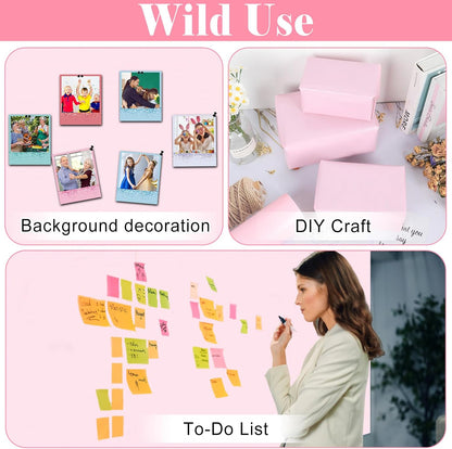 Pink Bulletin Board Roll Non-Woven Fabric Poster 15.55" x20ft