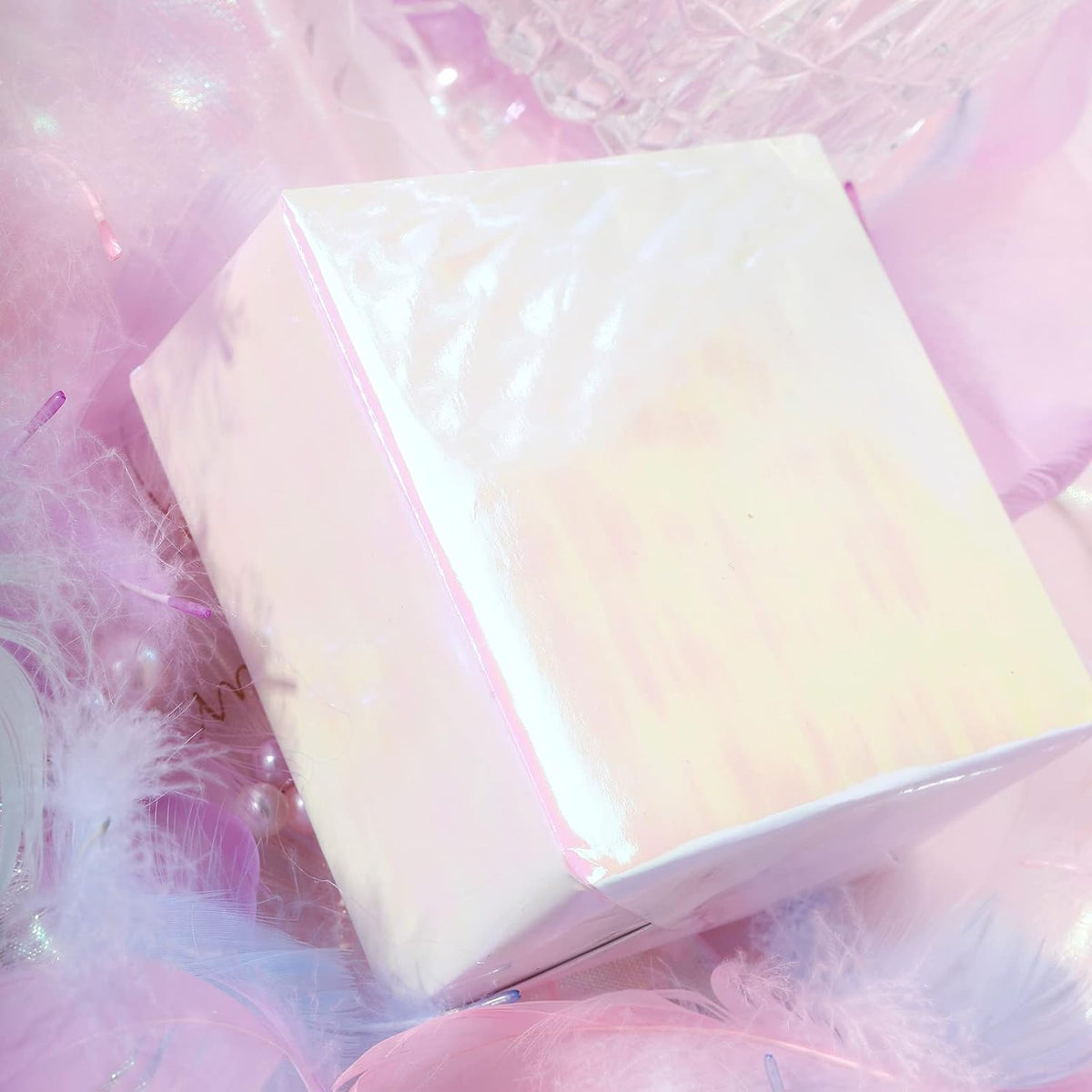 Pink Wrapping Paper Roll - Holographic Iridescent Wrapping Paper for Birthday, Valentine's, Mother's Day, Holiday - 17 inches x 32.8 Feet (47.23 sq.ft.)