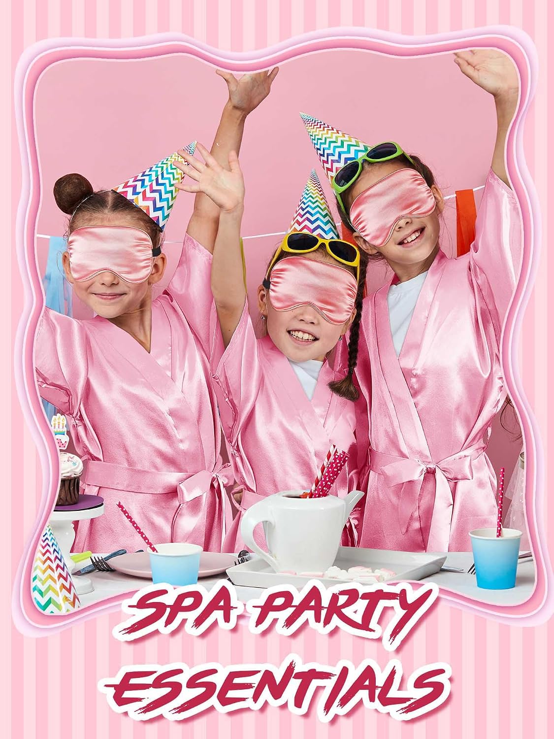 24 Pcs Sleepover Party Supplies for Girls Trendy