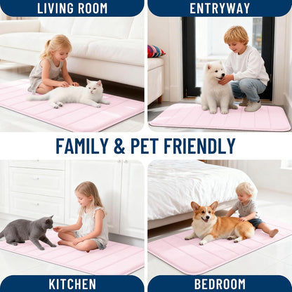 Memory Foam Bath Mat 30x20, Super Soft and Absorbent Bathroom Rugs