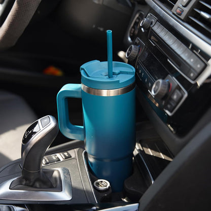 30 oz Insulated Tumbler Water Bottle with Handle, Straw Lid
