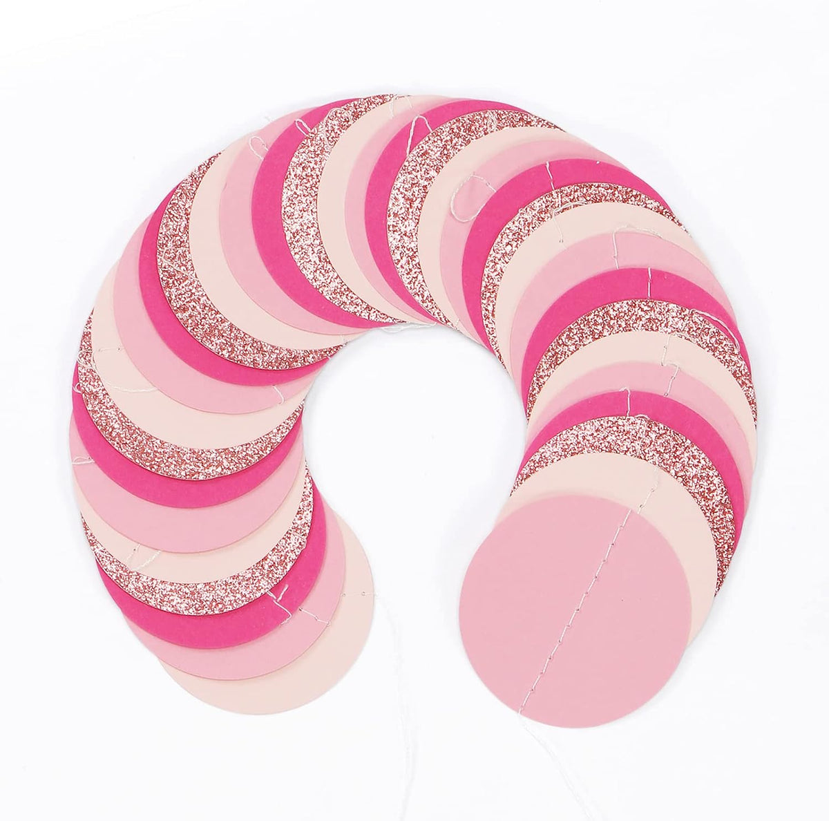 Hot-Pink Rose-Gold Party Decorations Garland - 52ft Wedding Bridal Shower Hanging Decoration Streamers Banner,Baby Girl Birthday Bachelorette Engagement Mohters Valentines Day Brunch Decor