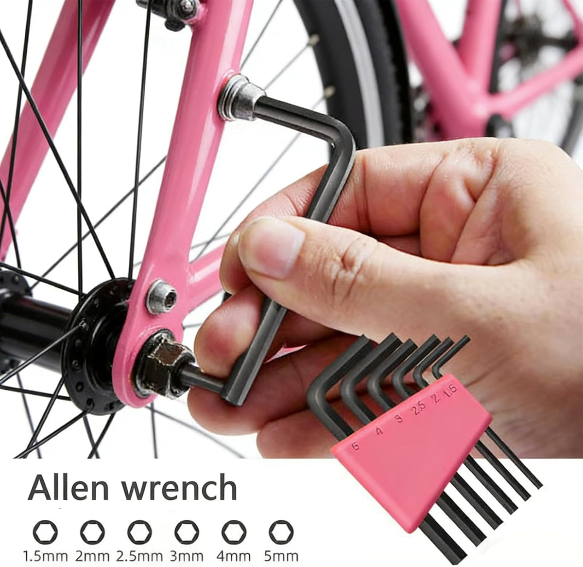 24-Piece Tool Set, Mini Tool Kit, Tool Kit for Home (Pink)