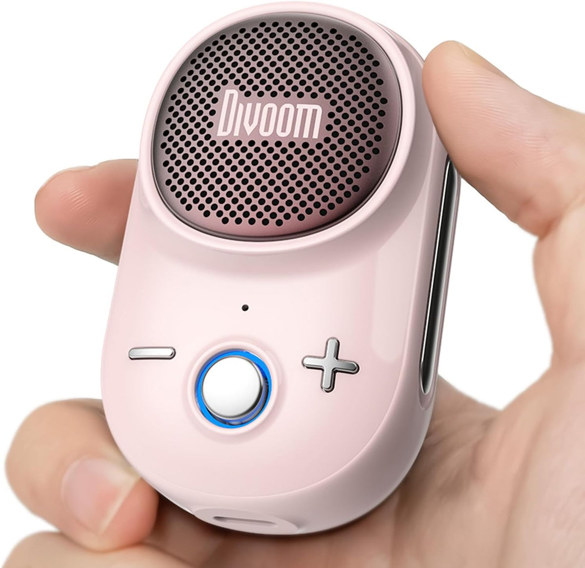 Itour-S Wearable Bluetooth Speaker, IP67 Clip-On, 10H Playtime, Pink