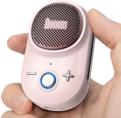 Itour-S Wearable Bluetooth Speaker, IP67 Clip-On, 10H Playtime, Pink