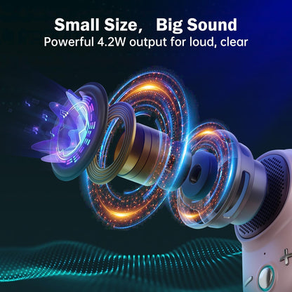 Itour-S Wearable Bluetooth Speaker, IP67 Clip-On, 10H Playtime, Pink