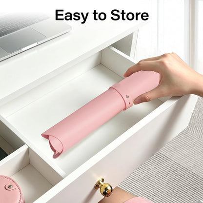 Scalloped Computer Desk Mat for Protection, 23.6 x 11.8 in, Pink