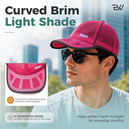 Unisex Breathable Quick Dry Mesh Baseball Cap Running hat