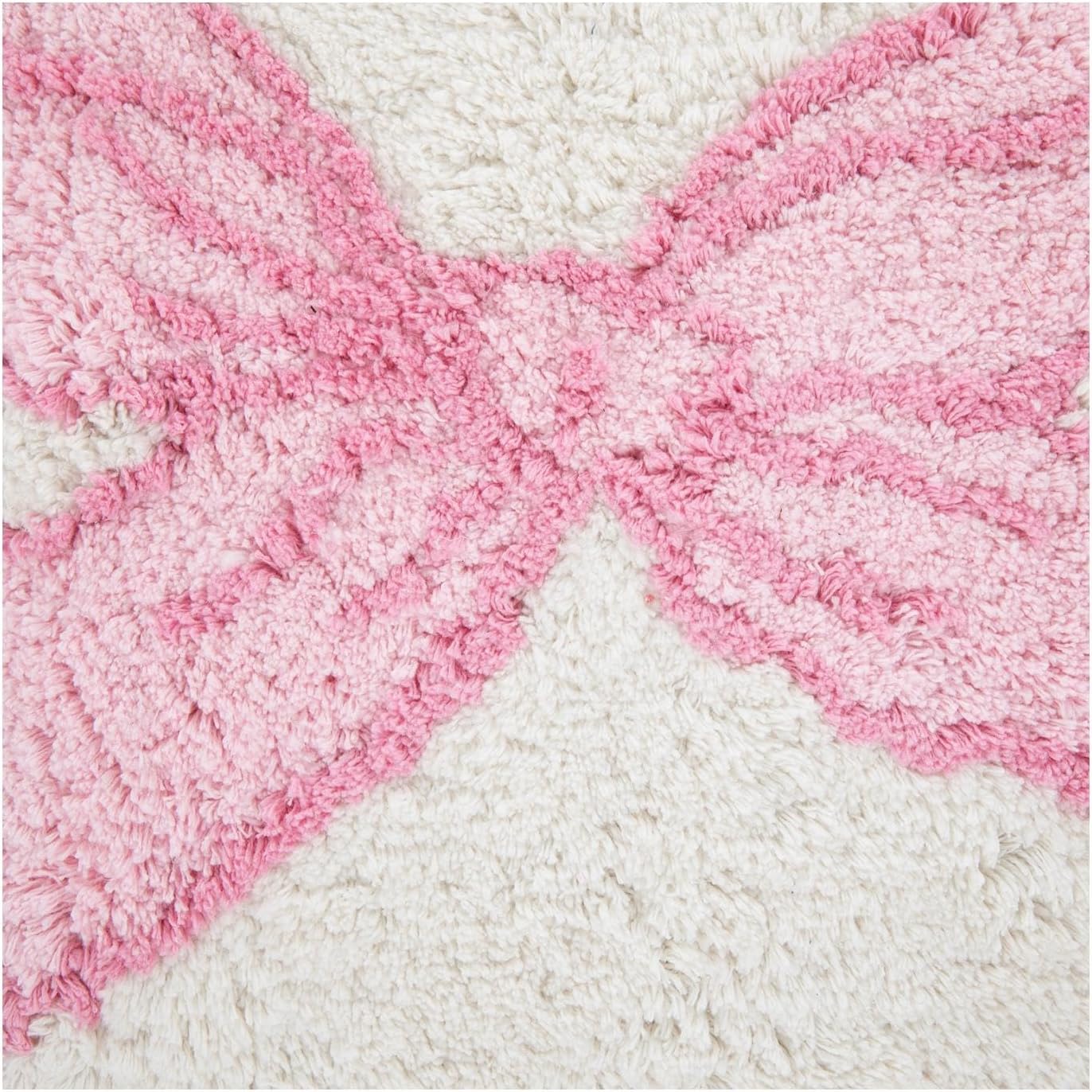 Hobby Lobby Pink Bow Bath Mat, Bath Rug, Bathroom Rug, 20 x 32 inches
