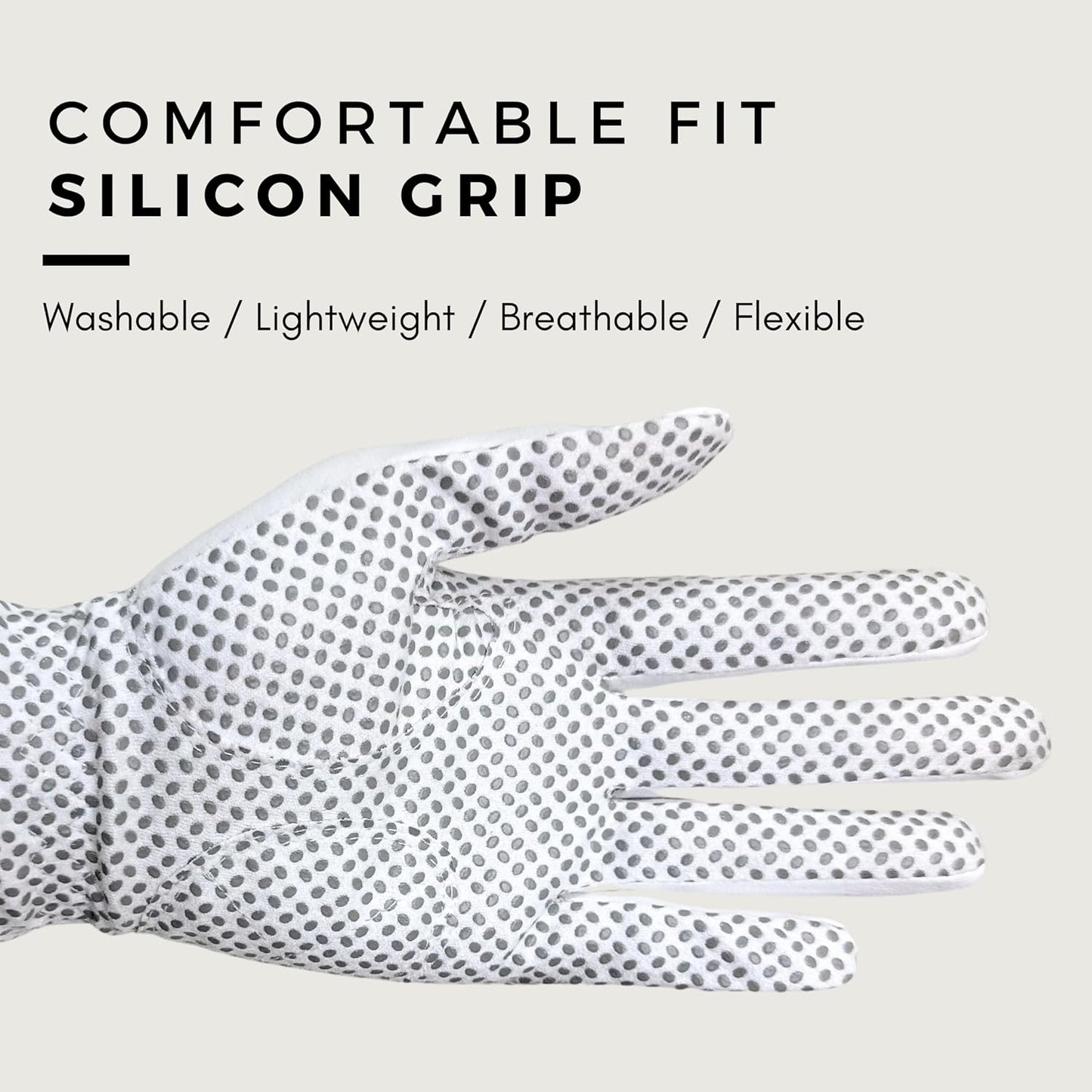 Left Hand Golf Gloves Women 2 Pack Girl Ladies Sports Silicon Non-Slip Extra Grip All Weather Season Tennis