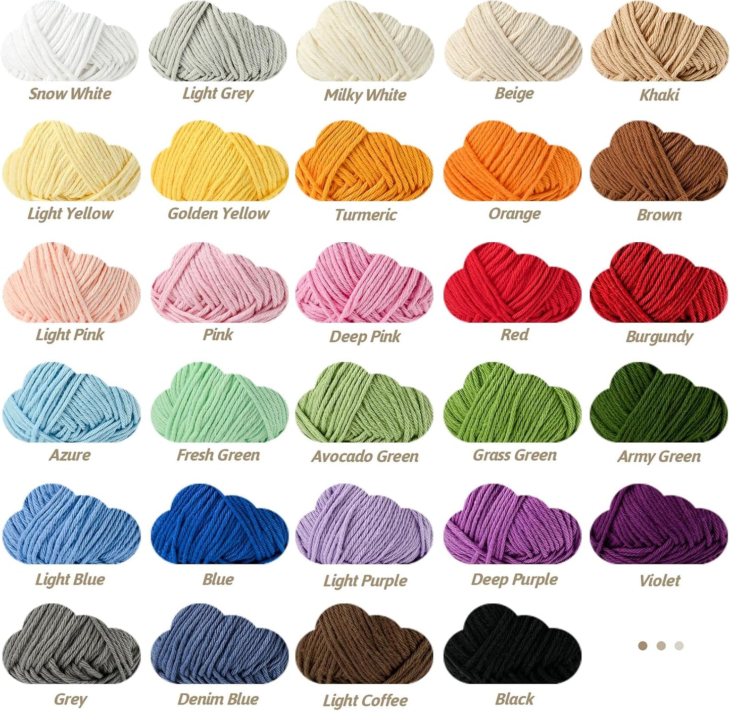 Cotton Yarn for Crocheting - 262.4yds / 3.52oz Baby Yarn for Crocheting Soft - 100% Milk Cotton Yarn 5 Ply Crochet Amigurumi Yarn for Crafts&Puzzle/Socks/Hats(2 Deep Pink)