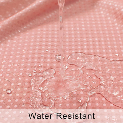 Mrs.Naturall Pink Blush Shower Curtains for Bathroom Cute Teen Girls Kids Shower Curtain Sets White and Pink Boho Ombre Rose Gold Shower Curtain with Hooks 70 x 72 Inch Coral Peach Dusty Rose