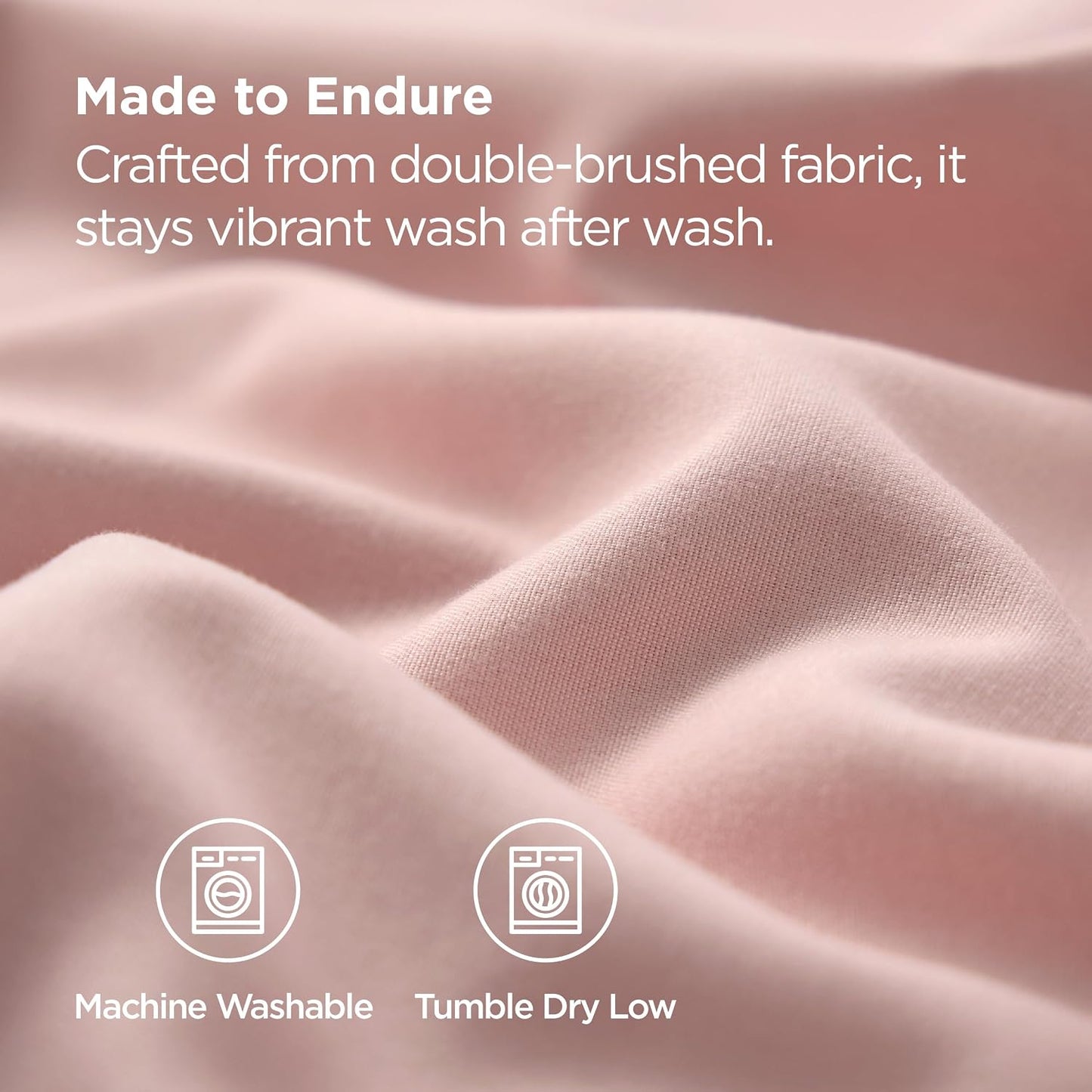 Bedsure Pillow Cases Standard Size Set of 2 - Blush Pink Brushed Microfiber Pillowcases, Super Soft and Cozy Pillow Case Covers with Envelope Closure for Kids, Wrinkle, Fade Resistant, 20x26 Inches