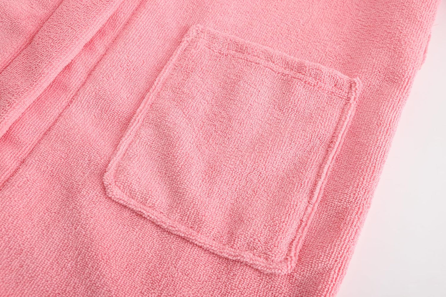 Kids Soft Towel Hooded Robe Cotton Bathrobe for Girls 5-16 Years