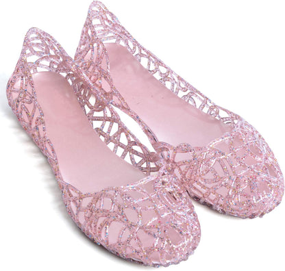 Dear Time Women Flat Heel Summer Beach Jelly Shoes