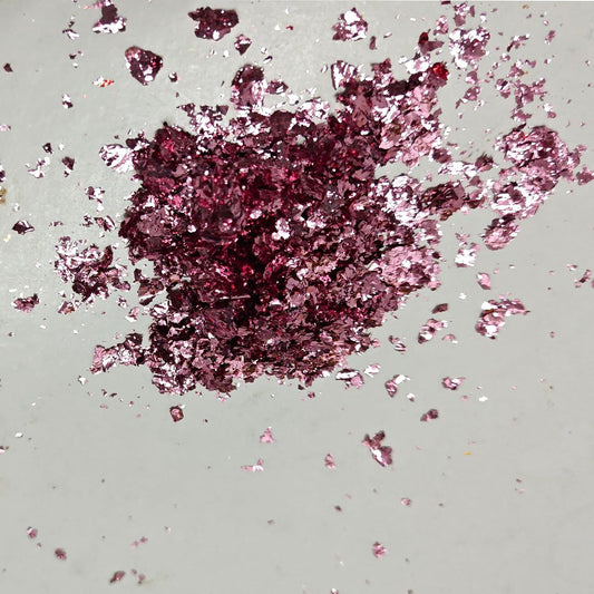 Gilding Flakes Leaf Flakes Gilding Variegated Gold Foils for Art Supplies,Resin,Nails,Painting,Crafts (Peach Purple)