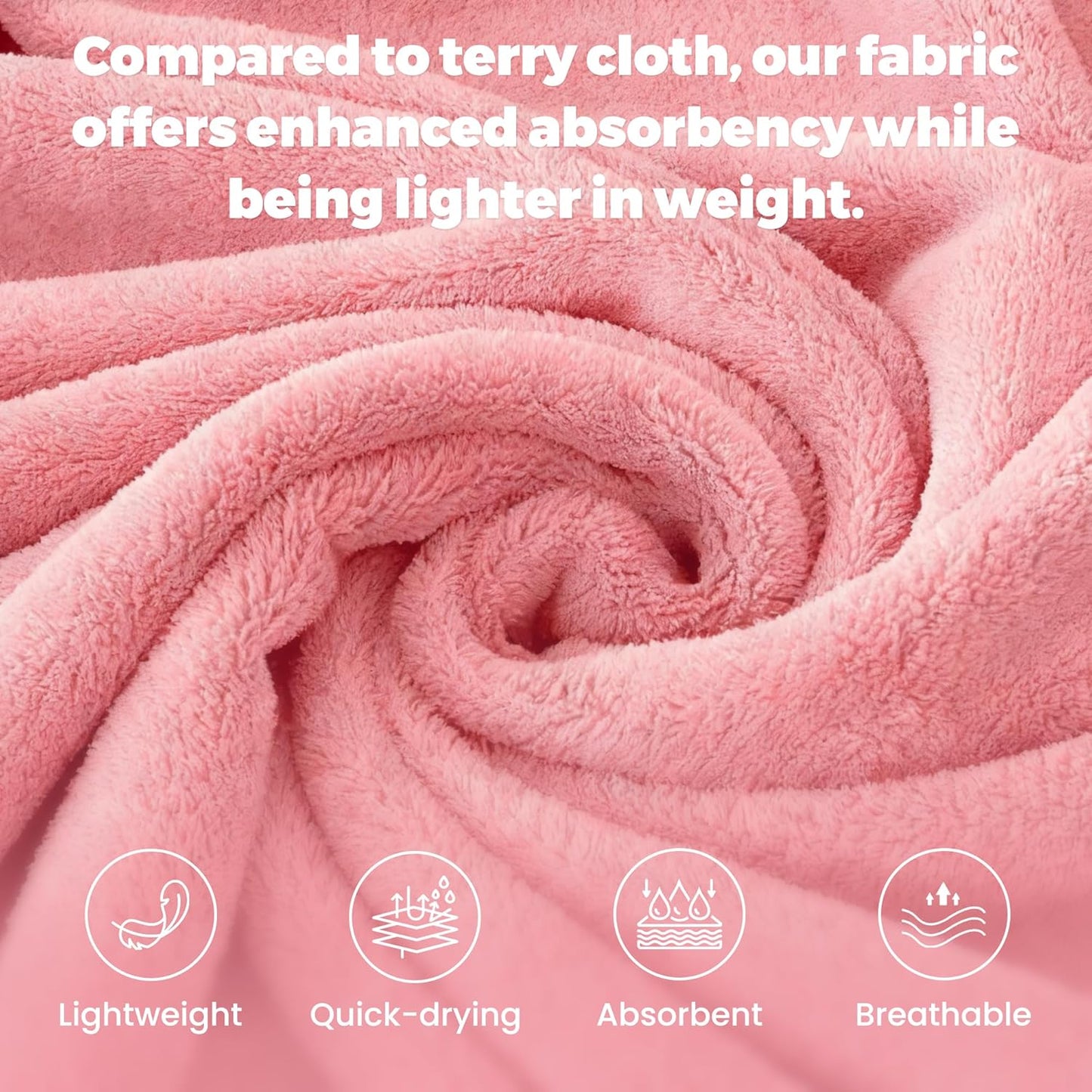 PJGGZ Towel Robe for Women – Soft Absorbent Kimono Bathrobe, Quick-Dry Spa Shower & Hotel Use