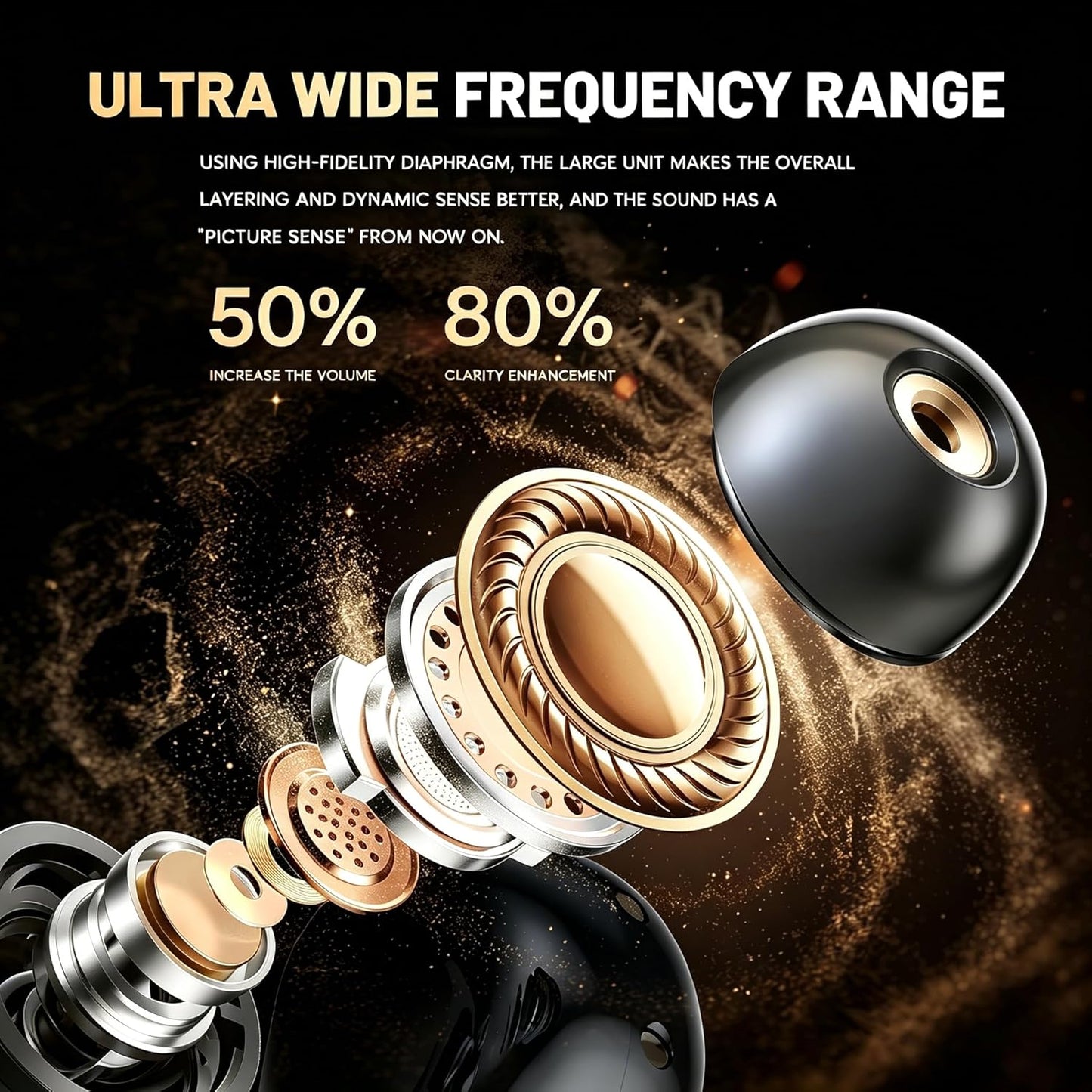 Open Ear Earbuds Clip on Earbuds Earbuds for Small Ears with Spatial Audio,Invisible Fit Air Conduction Headphones, Bluetooth 6.0 Open-Ear Clip for Running,Work & All-Day Comfort. (Rose Gold)