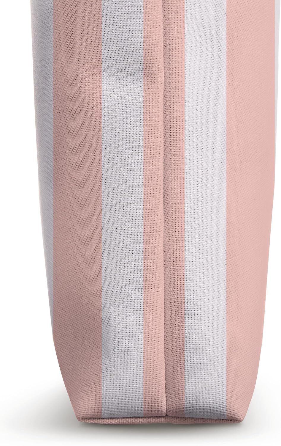 Cute Pastel Peach Pink Striped Pattern Minimalist Tote Bag
