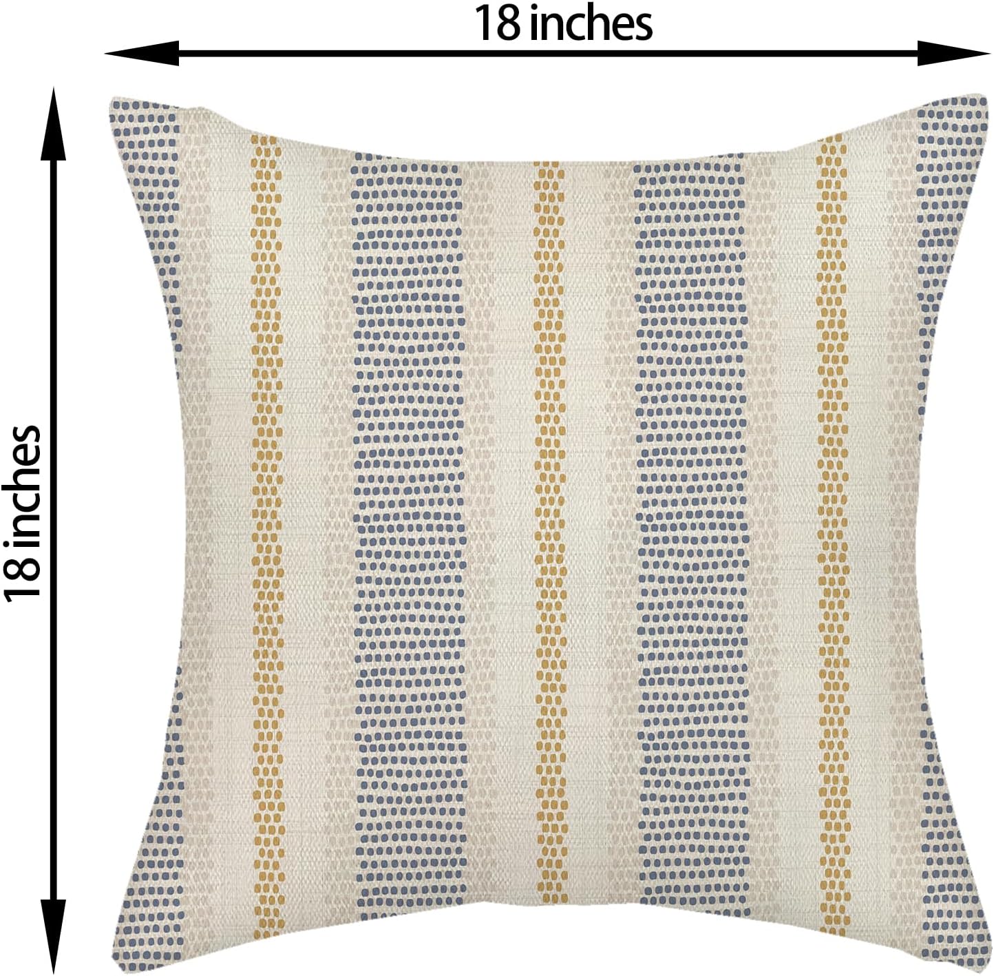 Pink Sage Green Pillow Covers 18x18 Inch 2 Pcs Boho Preppy Polka Dots Striped Decor Throw Pillows Modern Geometric Outdoor Farmhouse Decoration Pillowcase Linen Cushion Cover for Couch Sofa