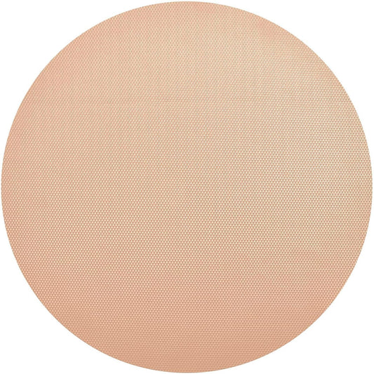 Soft Peach Netural Color Round Placemats Set of 6 Washable Place Mats Heat Resistant Non-Slip Table Mats for Dining Table Decor