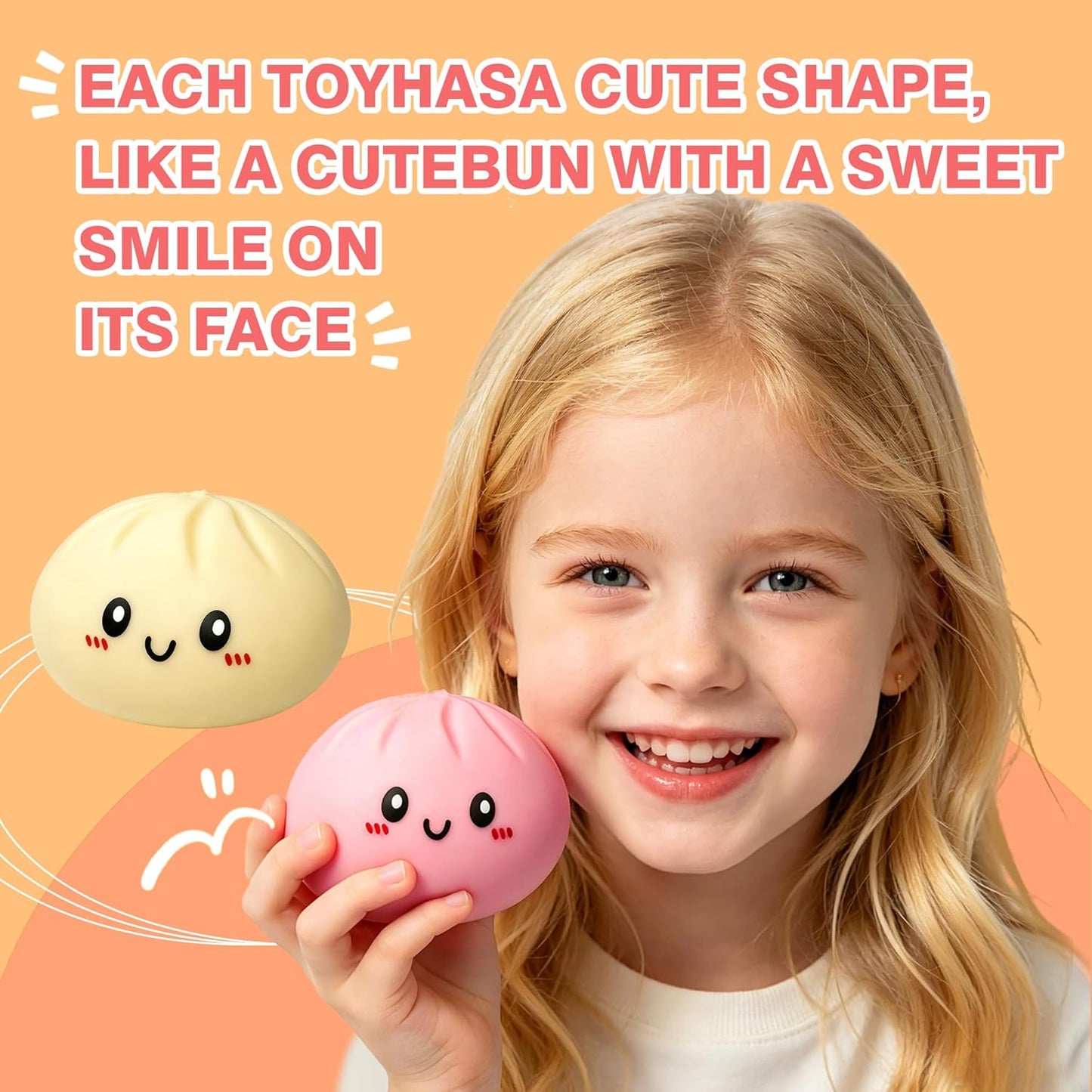 2026 Upgraded Dumpling Stress Ball, Dumpling Squishies Toy with Steamer, Squishy Dumpling Toy Mystery Box, Soft and Fun Stress Relief Toys, A Surprise Gift for Teenagers and Adults (Pink)