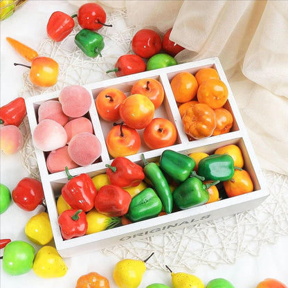 20Pcs Fake Artificial Fruit Small Lifelike Artificial Faux Peach Party Decor Ornament, Simulation Display Foam Realistic Peach Model for Home Kitchen Themed Tabletop Decor Photography Props