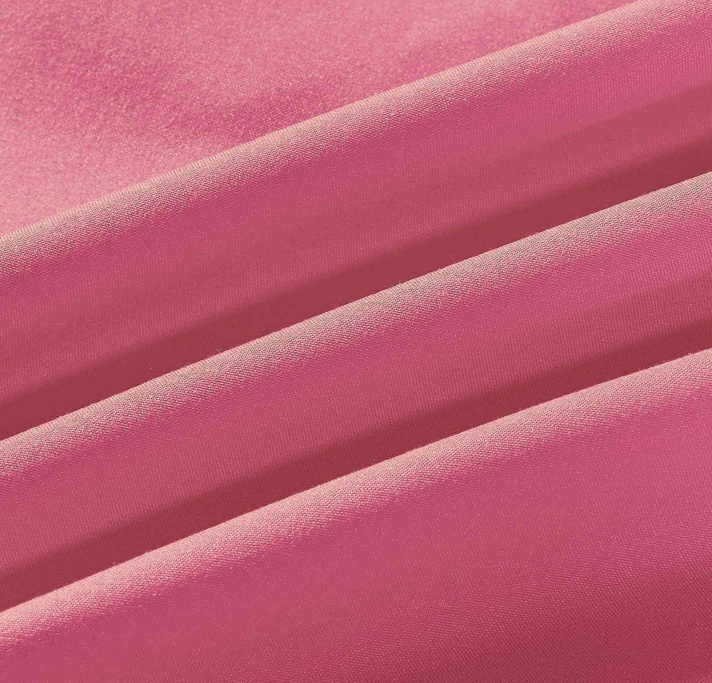 Sheets & Beyond Wrap Around Solid Microfiber Luxury Hotel Quality Fabric Bedroom Gathered Ruffled Bedding Bed Skirt 14 Inch Drop (King, Pink)