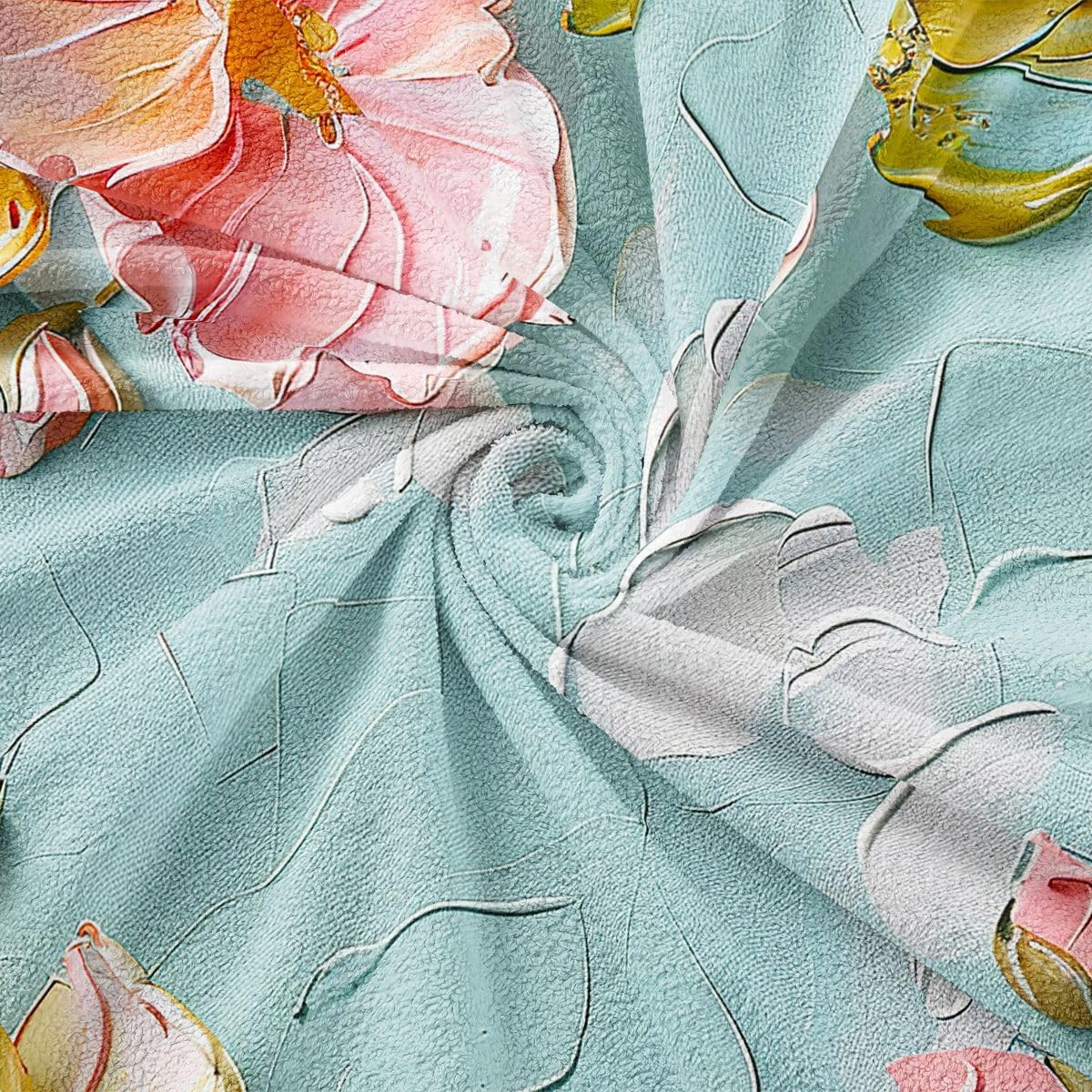 Pink Flower Couch Cover for 2 Cushion Couch,Spring Peach Blossom Water Color Couch Covers for Dogs Cat Scratch Proof Green Leaves Plant Garden Botanical Daisy Seat Covers Soft Sofa Cover,71"x134"