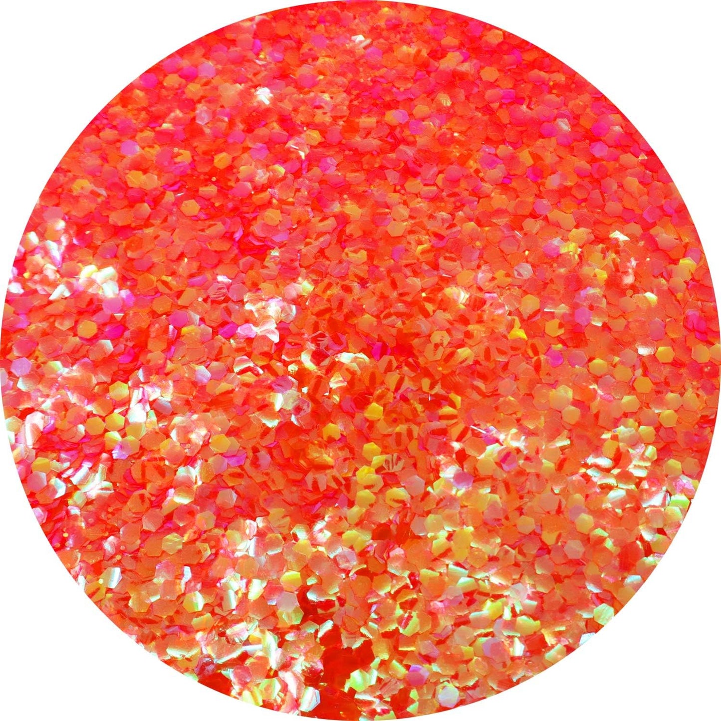 Hemway Glitter Shaker Fluorescent Peach 110g Super Chunky, Craft Glitter Shakers for Resin & Epoxy Crafts, Christmas Art Supplies, Nail, Festival, Crafting, Sparkle