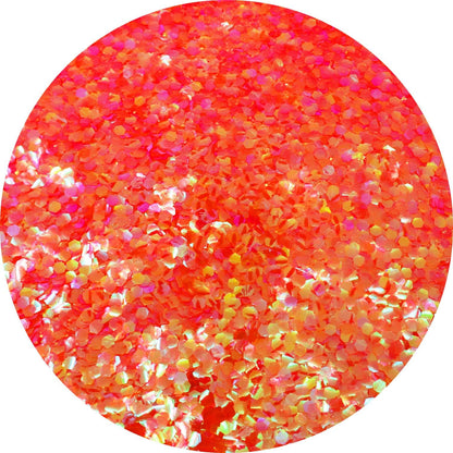 Hemway Glitter Shaker Fluorescent Peach 110g Super Chunky, Craft Glitter Shakers for Resin & Epoxy Crafts, Christmas Art Supplies, Nail, Festival, Crafting, Sparkle