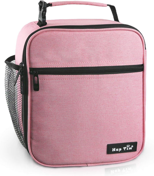 Hap Tim lunchbox for Adult, Insulated Lunch Bag for Women, Reusable Lunch Box, Spacious Lunchbag, Pink (18654-PK)