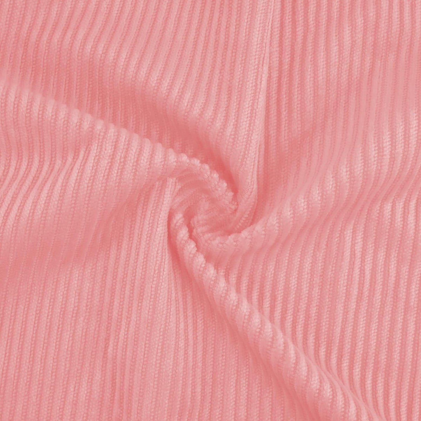 ELFJOY 4 Pack Chair Cushions for Dining Kitchen Chairs 18 Inches Seat Cushion Pads Warm Thick Corduroy Comfort Chair Cushions for Office with Ties(18", Light Pink)