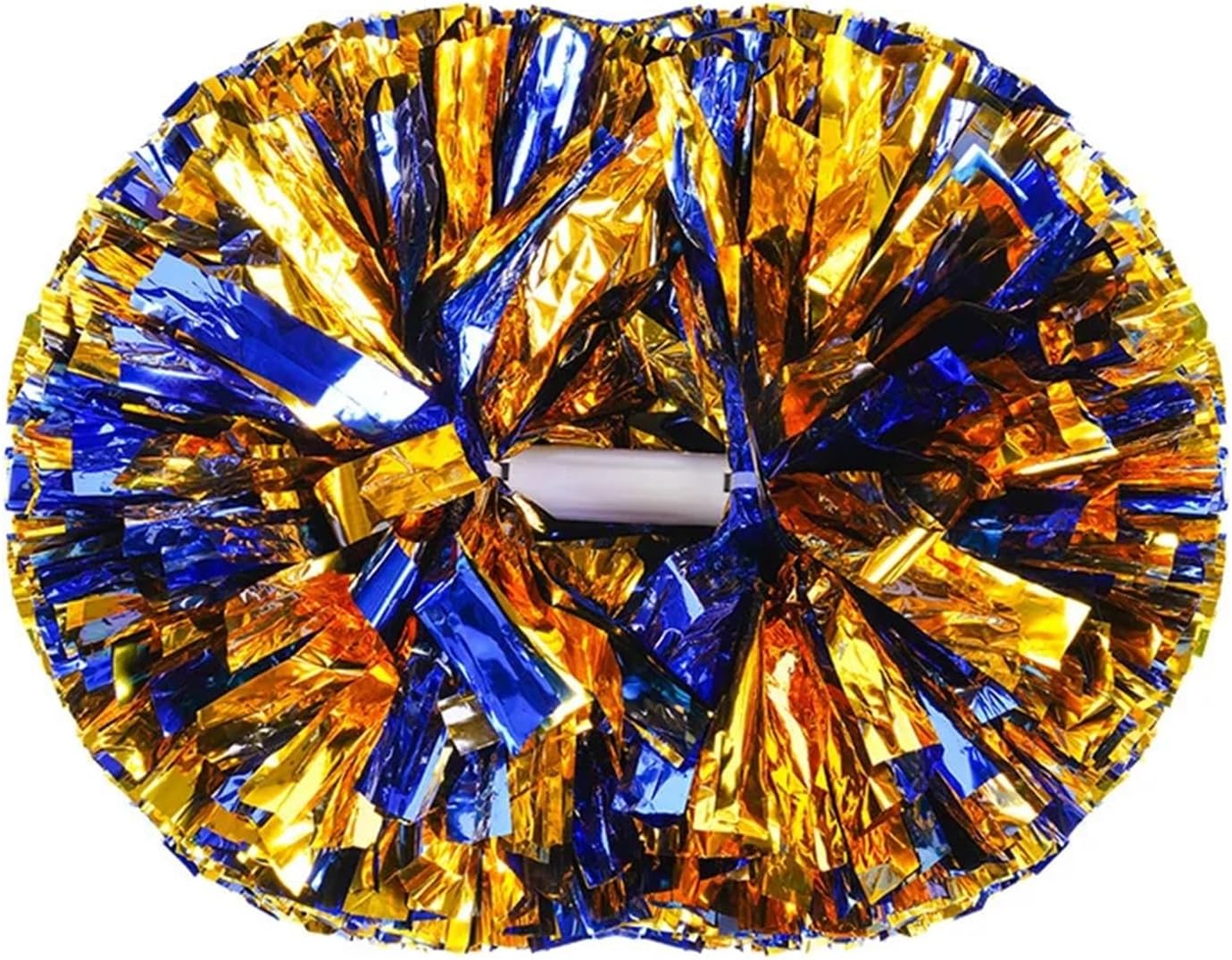 Shining Cheer Pom Poms 4pcs 6 Inch PET Handle Cheerleading Pompoms Performance Competition Durable Handheld Flower Pom Poms