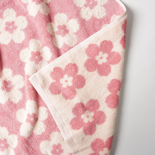 Pink Bath Towels - Set of 2 Made Cotton 27x55 Inches Highly Absorbent for Bathroom (BloomLux)