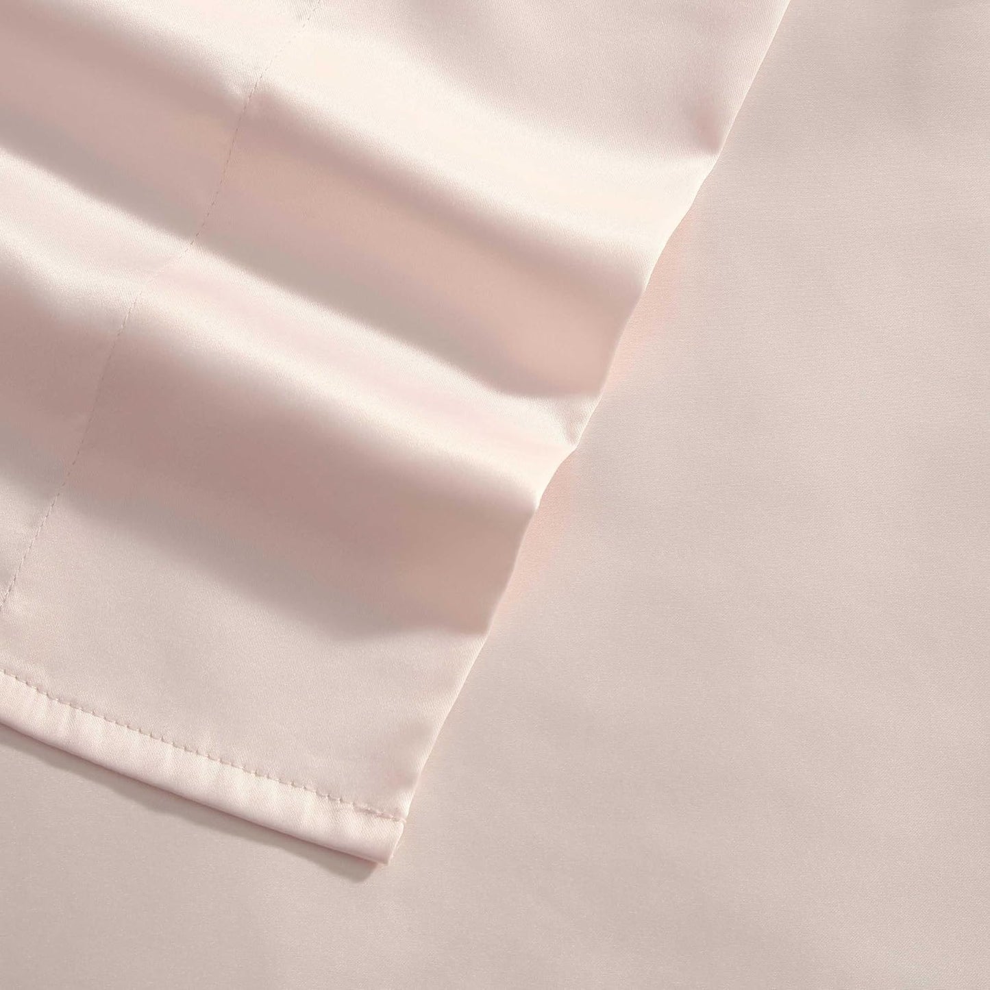 Laura Ashley - Queen Sheet Set, 100% Soft & Silky Smooth Satin Bed Sheets, Deep Pockets, Bedding with Matching Fitted Sheet & Pillowcases (Bliss Pink)