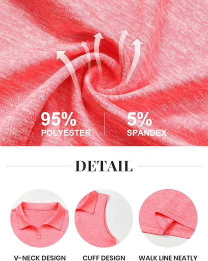 Star Vibe 3 Pack Youth Girls Sleeveless Polo Shirts V-Neck Lightweight Athletic T-Shirt Quick Dry Golf Tennis Tank Tops