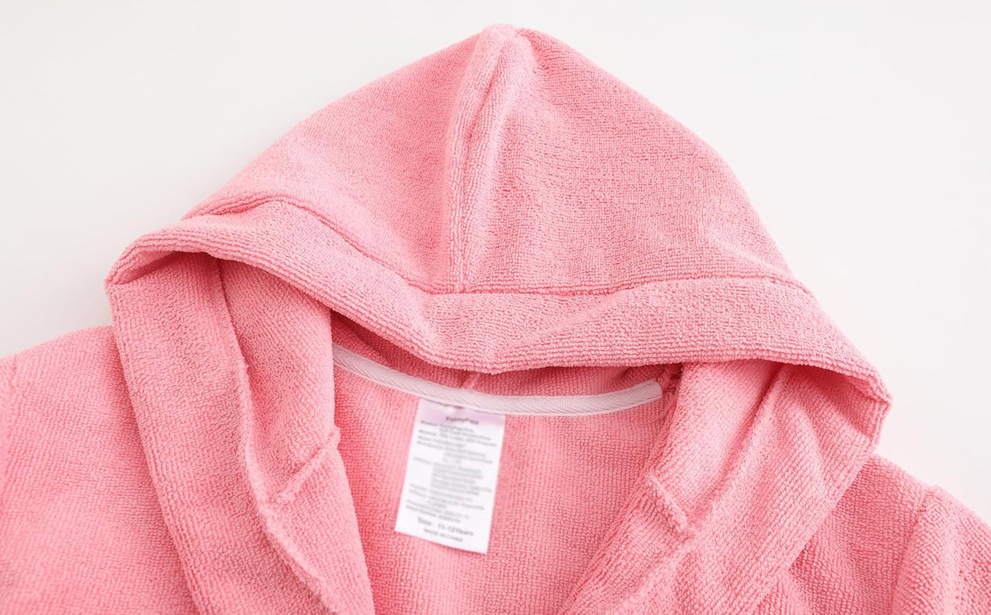 Kids Soft Towel Hooded Robe Cotton Bathrobe for Girls 5-16 Years