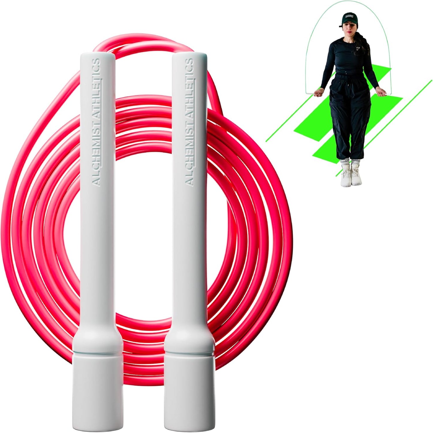 Speed Jump Rope – Adjustable 10ft Skipping Rope for Women, Men & Kids, Beginner Friendly with 5mm PVC Cord, Shatterproof Handles, Tangle-Free for Boxing, CrossFit, HIIT, Cardio, Fitness & Home Workout