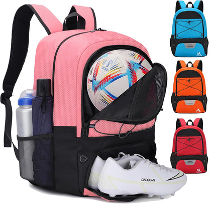 Hsmihair Soccer Bag-Soccer Backpack&Backpack for & Football Volleyball & Basketball,with Ball Compartment and Separate Cleat