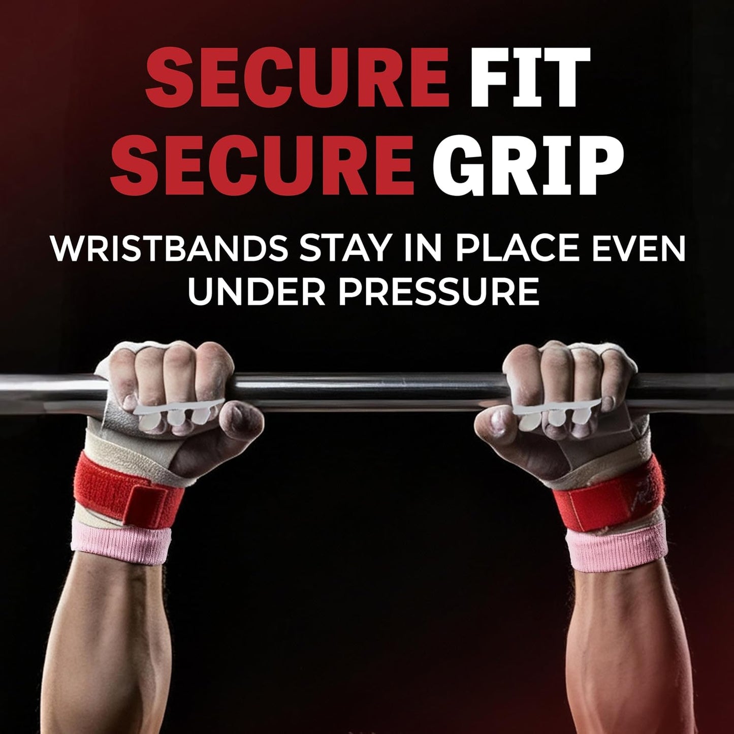 Reisport Gymnastics Wristbands - Unisex 5 Inch Sweat Wicking Wrist Protection for Grips & Training | One Size Fits Most - Available in Pink or White | Swiss Made Quality for Gymnasts