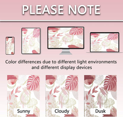 Light Pink and White Shower Curtain Girly Blush Pale Pink Mid Century Modern Shower Curtains for Girls Bathroom Decor, Waterproof Cloth Fabric with Hooks, 70" W x 72" L