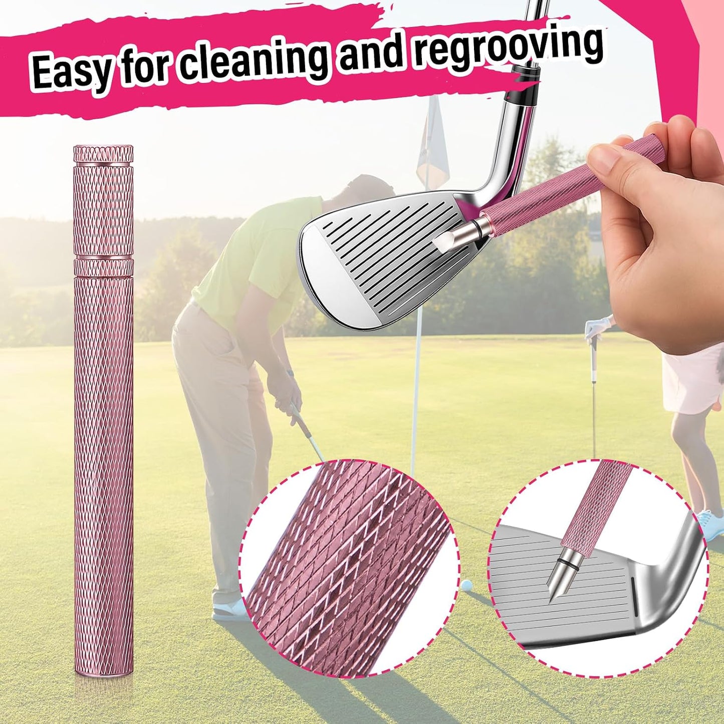 13 Pcs Golf Accessories Kit, Include Golf Ball Bag with Hook Towel Tees Magnetic Ball Marker Divot Tool Cleaner Water Brush Groove Sharpener Tool for Women Man Gifts