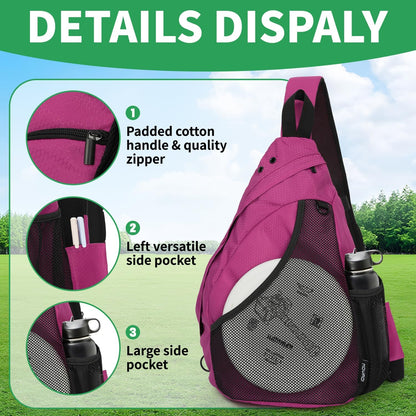MOYAQI Disc Golf Bag with Retriever Holder and Storage Pockets, Disc Golf Backpack with 8-10 Disc Capacity, Padded Adjustable Strap and Back Panel, Lightweight and Durable