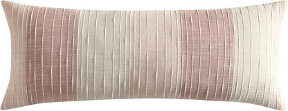 Levtex Home – Sand Stripes Blush Lumbar Decorative Pillow Cover– 14x36in. – Modern Stitched Stripe Design – Pink and Neutral Tones – Soft Textured Fabric – No Insert Included