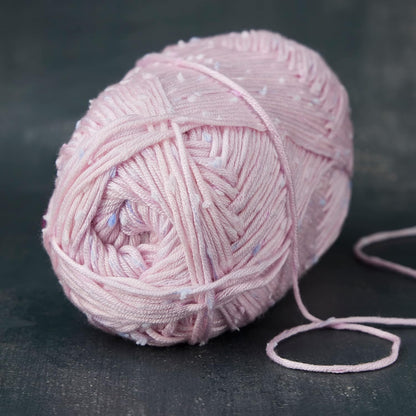 Loops & Threads Flecks Yarn - Yarn for Knitting, Crochet, Weaving, and Arts & Crafts - Pink, Acrylic Blend, 6.53 oz